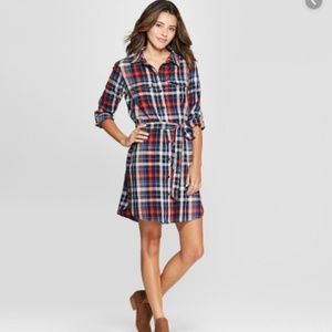 NWT Universal Thread Flannel Shirtdress